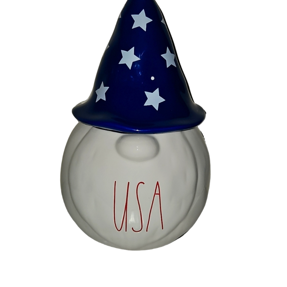 Collectible Rae Dunn 10" Gnome Patriotic